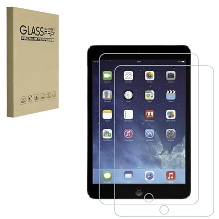 HYGMOCC Lot de 2 films de protection d'écran en verre trempé pour Apple iPad mini 1 2 3 (pas mini 4/5/6) - Anti-rayures - Sans bulles - Haute définition