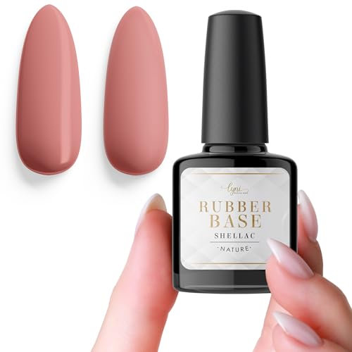 Rubber Base Gel Nature Hellrosa 7,3ml als flexibles Aufbaugel · Shellac Rubber Gel, Grundiergel · UV & LED · Ideal für Naturnagelverstärkung · Lynis-Nailshop.de