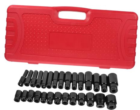 KONTONTY 6-in-1 Electric Wrench Socket Set Impact Socket Set Bit Replacement Bit for Mechanics