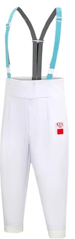 ZPRYZHD 450N Fecht Uniform, Fecht Hose aus Eisseide für Florett Degen und Säbel, Unisex-Fechtausrüstung für Rechtshänder(56#)