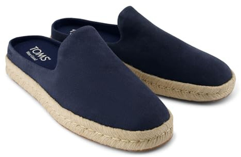 TOMS Santiago Mule Herren Pantoletten Aus Leder In Marineblau