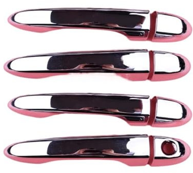 DIINJ Chrome Exterior Side Door Handle Cover Trim Bezel Cap For Fiat For 500X SUV 2016 2017 2018 2019 2020 2021 2022 2023 ABS Car side door handle door handle