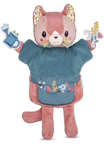 Lilliputiens – Handpuppe – Jeanne die Katze – Interaktives Spielzeug für Kinder – Zum Erzählen lustiger Geschichten – Anregung der Fantasie – Ab 2 Jahren – 83639