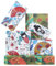 Japanisches Geschenkpapier, 6 Blatt, japanischer Stil, Fan-Katze Maneki Neko, 4 Stile, gefaltet, flach, Geschenkpapier für Geburtstag, Hochzeit, Babyparty, Basteln, Geschenkverpackung