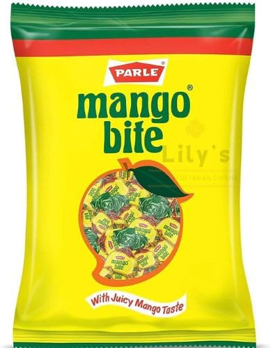 Parle Mango Bite – 333g Pack | Juicy Flavoured Candy | Real Fruit Taste | Easy-To-Carry Toffees for All Ages
