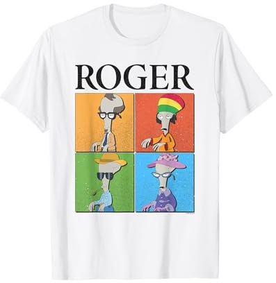 American Dad Roger Disguises Pop Art Cartoon T-Shirt