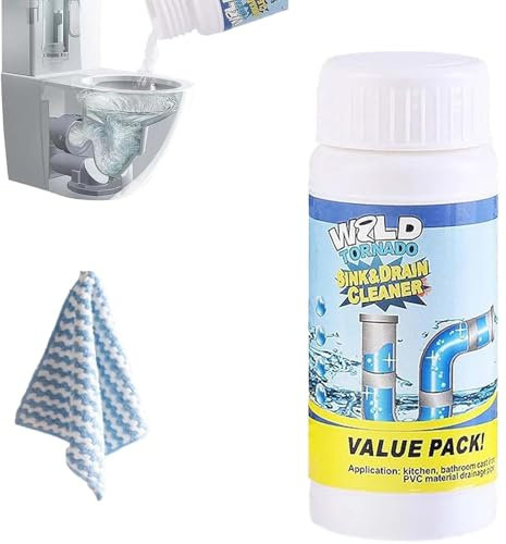 Vollstern Abflussreiniger Schaum Extra Stark, Vollstern Rohrreiniger Extrem Stark, Wild Sink Und Drain Cleaner, Hochwirksamer Rohrreiniger Mit Aktivschaum, Für Küche, Bad, Toilette Und Balkon (1Pc)