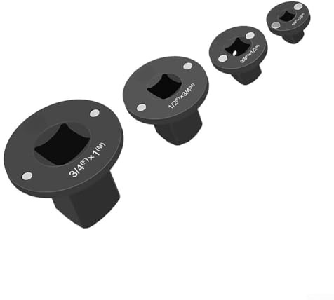 4 Stück Low Profile für Schlagschrauber Stecknuss Adapter Set mit Magnethaltern 1 Zoll auf 3/4, 3/4 auf 1/2, 1/2 auf 3/8, 3/8 auf 1/4 Zoll wärmebehandelter Stahl