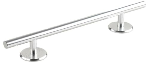 KiBcsLic Fingerboard Barra Redonda para Maniobras Técnicas Rail de Metal de Skate de Obstáculo de Parques Profesionales Diseño Estable Y Duradero Adecuado, Plata