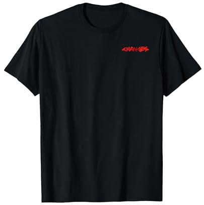 Justin Bieber offizielle Änderungen Album Cover Rückseite T-Shirt, Herren, Schwarz, S