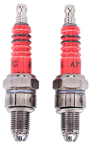 Stineng 2Er Pack Racing 3 Elektroden Zündkerze A7Tc Für 50Ccm 110Ccm 125Ccm 150Ccm ATV Roller Dirt Bike Go Kart