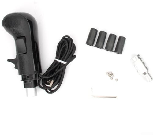 NbgrvB Cabezal de palanca de cambios manual para Logitech G27 G29 Sim Racing - Tres botones de control alto y bajo ABS 60 x 55 x 157 mm