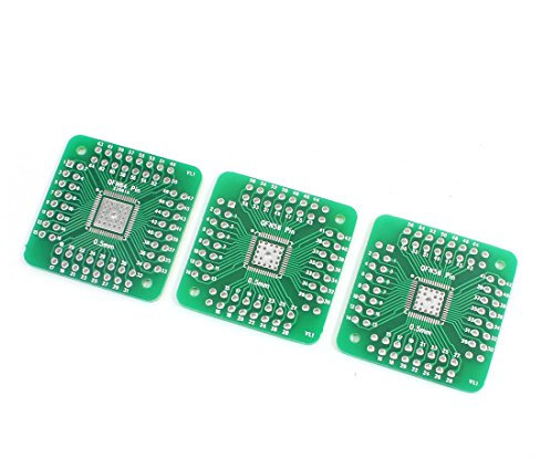 Aexit 3 Stück 0,5mm QFN64 QFN56 bis 2,54mm DIP64 DIP56 Doppelseiten SMD IC PCB Adapter Buchse Konverterplatte (0c3fac87ac3c8dc9138400b599c158a4)