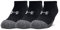 Under Armour Unisex UA Heatgear NS, atmungsaktive Füßlinge im 3er-Pack, Sportsocken mit dynamischem Halt und Flexibilität