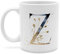 printplanet - Tasse mit Buchstabe: Z - Kaffeebecher, Mug, Becher, Kaffeetasse, Beidseitiger Druck - Farbe Weiß