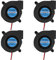 AEDIKO 4pcs 5015 Cooling Blower 3D Printer DC 24V Dual Ball Bearing 50x50x15mm 0.17A Turbo Cool Fan