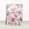 AIVYNA Fleur Toile tableau Peinture Rose Gris Floral Affiches Murale Art Tableaux Pour Nordique Ferme Salle De Bains Salon Decoration à La Maison Sans Cadre 40×50cm