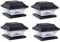 Rheme Solar 4 Pack Post Lights Outdoor Glass LED Fence Cap Light 2 Modes for 4x4 5x5 6x6 Posts Deck Patio Garden Decoration