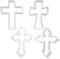 Easter Holy Cross Christmas Cookie Cutter Pack 10cm