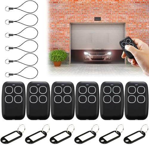 AOUZOVLI 6Pcs Telecomando Cancello Universali 433,92mhz Telecomandi Cancello Universale Telecomando Garage Telecomando Universale Cancello di Ricambio per Porta del Garage Telecomandi Wireless
