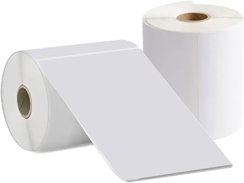 2 rollos 500 pezzi 4x 6Etichetta di spedizione termica diretta, Etichette Adesive, compatibile con stampanti termiche etichette