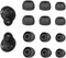 Niukeke 6 Paar Ersatz-Ohrstöpsel für Samsung Galaxy Buds Pro, Silikon, Schwarz