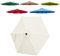 JEDAL Toldo De Recambio de Sombrilla de 2.0m/2.50m/2.70m/3.0m Tela De Repuesto de Sombrilla 6 Varillas, Cubierta Repuesto para Sombrilla De Patio, toldo para Exteriores(White,270cm)