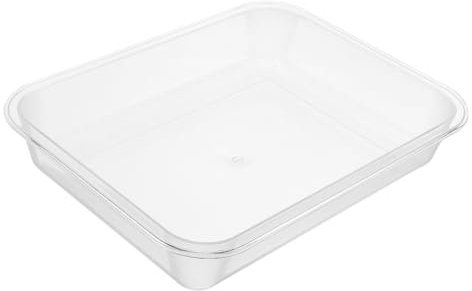 Ciieeo 1Pc Plateau Alimentaire Transparent Assiette Alimentaire Rectangulaire Plateau De Service Décor De Table D'Extrémité Conteneurs De Rangement Pour Tiroirs Assiette À Fromage