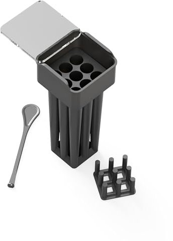 NIPRO Lia Rollmaschine, 9 Stück, vorgerollte Kegel, 108 mm, 9 Kegel, King Size – Rollmaschine oder Aufrollmaschine für Kräuterkegel (Schwarz)