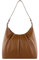 bugatti Mila Schultertasche aus Kunstleder, Damen-Umhängetasche, cognac