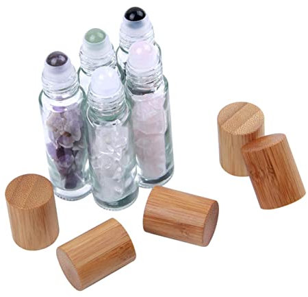 FRCOLOR 5stücke Rollerflasche Leere Roll-flasche Nachfüllbar Kosmetikflasche Für Ätherische Öle Parfümprobenfläschchen Mit Dichtverschluss Für Täglichen Gebrauch