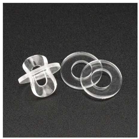 Rondelles Rondelles assorties 50/100/200 pièces en plastique souple/dur PVC transparent isolant anneaux simples entretoises joint plat M1.2 M1.4 M1.7 M1.8 M2 M2.5 M3 M4 M5 M6~ M12 rondelles de fixatio