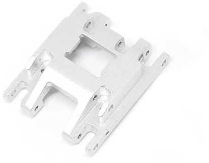 JVRWSC Kompatibel Mit TRX4M 1/18 RC Crawler Car Upgrade Teile Zubehör Metall Center Skidplate Getriebehalterung 9736 RC Spielzeugautoteile(White)
