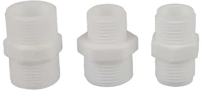 MEXEWORD Connettore Doppio Maschio con Filettatura Maschio da 1/2'', 3/4'', 1/2'' a 3/4'' for Tubi in PVC, PE, PB, Vari Tipi di plastica, raccordi for Tubi for la casa(3I4 inch - 3I4 inch)