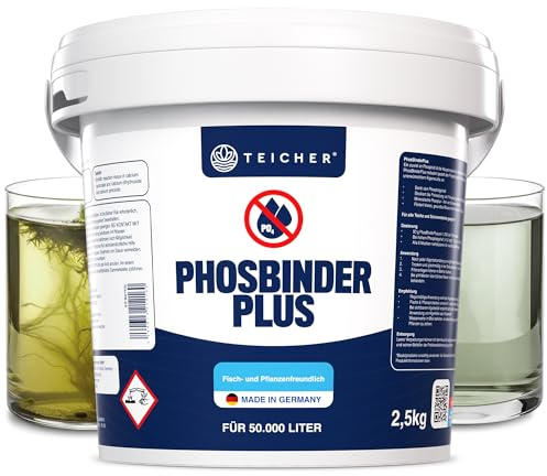 Teicher Phosphatbinder für klares Teichwasser – Reduziert Phosphat nachhaltig | Unterstützt natürliche Wasserbalance | Ohne Rückstände | Made in Germany