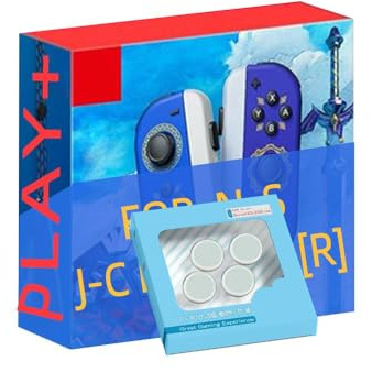 Play+ Für Switch/Controller Special/Edition, Wireless Joypads & Handschlaufen, Kompatibel mit N-Switch/Lite/OLED, Gamepad mit Dual Vibration/6-Achsen-Gyro/Bewegungssensor/Wake-up/Screenshot, inklusive