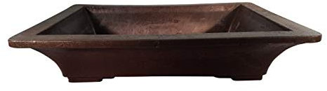 13.5 x 10 x 3 Rectangle Mica Bonsai Pot With Wide Lip By SuperFly Bonsai - Great For Training Bonsai - Superior To Plastic - Won't break from freezing or dropping like clay, earthenware or ceramic