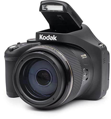 KODAK Pixpro AZ901 - Digitale Bridge-Kamera 20 MP, 90X optischer Zoom, 22mm Weitwinkel, 3-Zoll-Schwenk-LCD, integriertes Wi-Fi - Schwarz