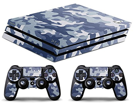 Skin Compatibilité pour PS4 Pro - Camouflage 2 - Limited Edition Decal étuis- de Protection pour faceplates Bundle