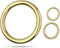 Fuchs Goldfarbene Ringe 20mm 50 Stück - Stahl, robust und langlebig - goldene O-Ringe, vermessingte Legierung - Verschiedene Größen verfügbar: Innendurchmesser: 20,25,31,40mm (20mm - 50 Stück)