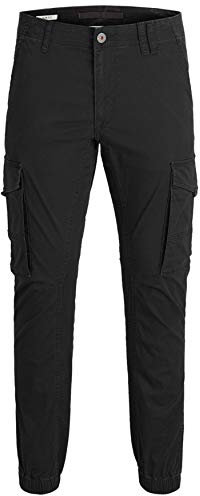 JACK & JONES Jjipaul Jjflake Akm 542 Black Noos, Pantaloni Uomo, Nero (Black Black), W36/L32 (Taglia Produttore: 36)
