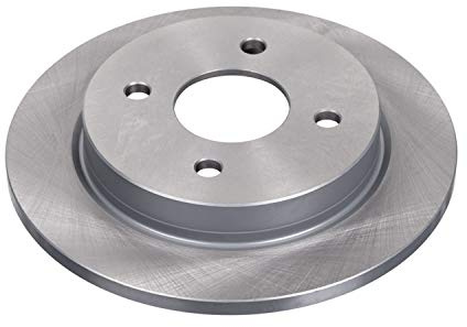 Blue Print ADF124319 Brake Disc Set (2 Brake Disc) rear, full, No. of Holes 4