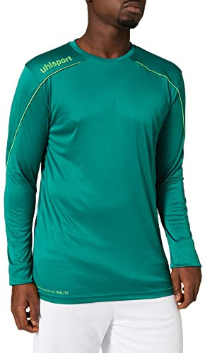 uhlsport Maglia a Maniche Lunghe Stream 22, Unisex-Bambini e Ragazzi, Fir Grün/Fluo Grün, 164