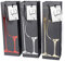 6 Pack Premium Black Wine Gift Bags with Gift Tag and Handles - Double Glass Design – Wine Bottle Carrier for Weddings, Anniversary, Birthday, Special occasions, H: 39 cm x W: 12 cm x D: 9 cm
