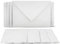 25 Klappkarten mit Umschlägen Set Weiss - DIN A6 Blanko Doppelkarten 14,8 x 21 cm (160 g/m²) - DIN C6 Umschlag 11,4 x 16,2 cm (100 g/m²) Nassklebung - Grußkarten Einladungskarten Hochzeit