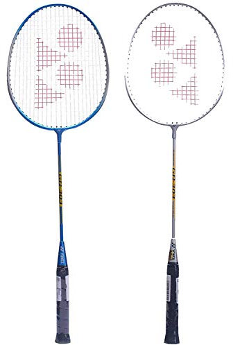 Yonex GR 303 Badmintonschläger mit vollständiger Abdeckung, Aluminiummischung, 2 Stück (gelb)