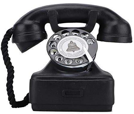 Téléphone Fixe Vintage Retro, Téléphone Filaire Vintage Téléphone Fixe à Cadran Rotatif au Style Rétro avec Recomposition de La Décoration pour Le décor de Bureau, Maison, Cafés, Restaurants.