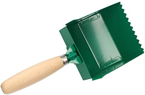 KOTARBAU Klebekelle 100 – 420 mm Holzgriff Plankelle Porenbetonkelle Gasbetonkelle Mörtelbettkelle Plansteinkelle Betonschaufel Rechteckzahnung (115 mm)