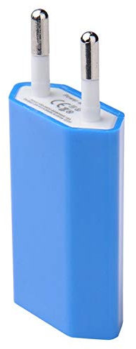 Adaptateur USB Prise Murale pour Samsung Galaxy Note 10 Secteur 1 Port Courant AC Chargeur Blanc (5V-1A) Universel (Bleu)