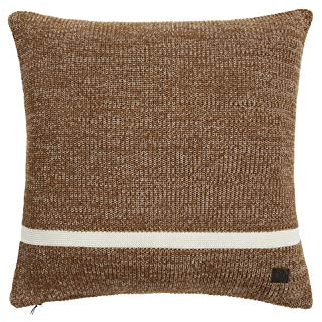 Marc O Polo Strick Dekokissen Plaid Rivar warm Pecan Dekokissen 50x50 cm